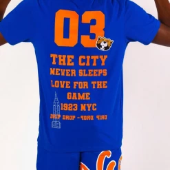 Fat Guap Short Set - New York - Royal - T21997S 5 Fat Guap Short Set - New York - Royal - T21997S