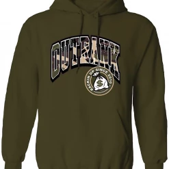 Outrank Hoodie - Rackin' Up - Olive