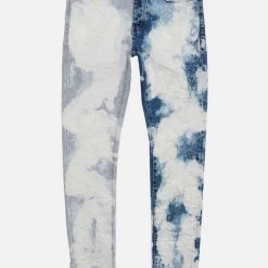 Purple-Brand Jeans - Two-Tone Bleach - MidIndigo - P001-TBMI222
