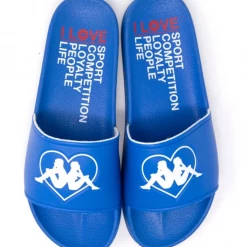 Kappa Slides - Authentic Aasjaat - Blue And White - 34164FW Shop All