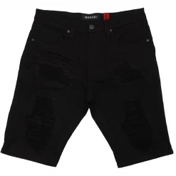 Shop All Makobi Shorts - Shredded Denim - Black - M971