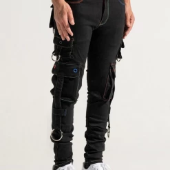 Shop All Pheelings Jeans - Auhl Aologne - Black And Multi - PH-SS21-50