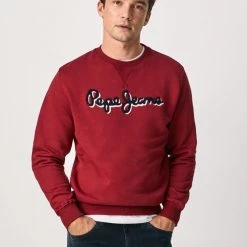 Pepe Jeans Sweater - Lamont - Burgundy - PM581649 Shop All