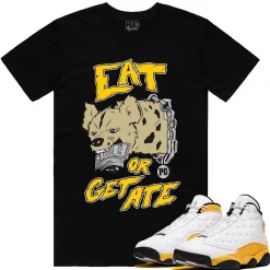 PG Apparel T-Shirt - Eat - Black And Yellow Shop All