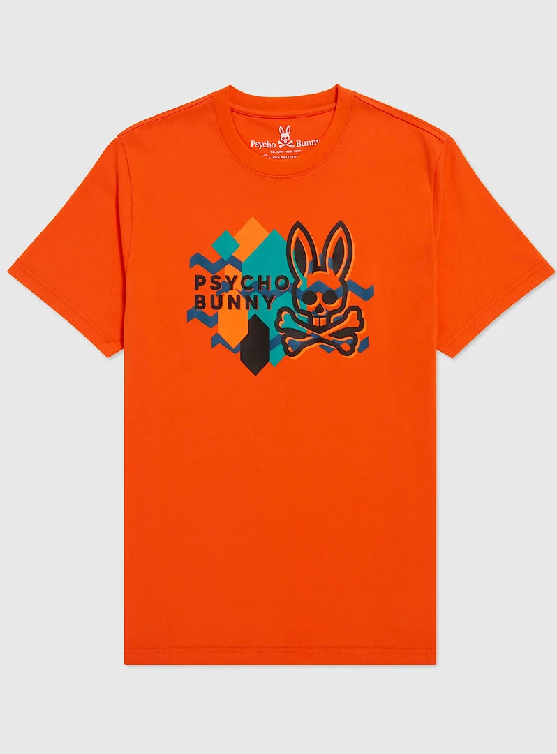 Psycho Bunny T-Shirt - Everett - Alloy Orange - SP22 - B6U328S1PC Shop All 1 Psycho Bunny T-Shirt - Everett - Alloy Orange - SP22 - B6U328S1PC Shop All