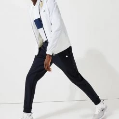 Shop All Lacoste Jogger Pants - White Logo - Black - XH7182