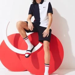 Lacoste T-Shirt - Polo USA Colors - White And Navy - PH7670