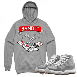 Shop All PG Apparel Hoodie - Bandit - Grey And Red