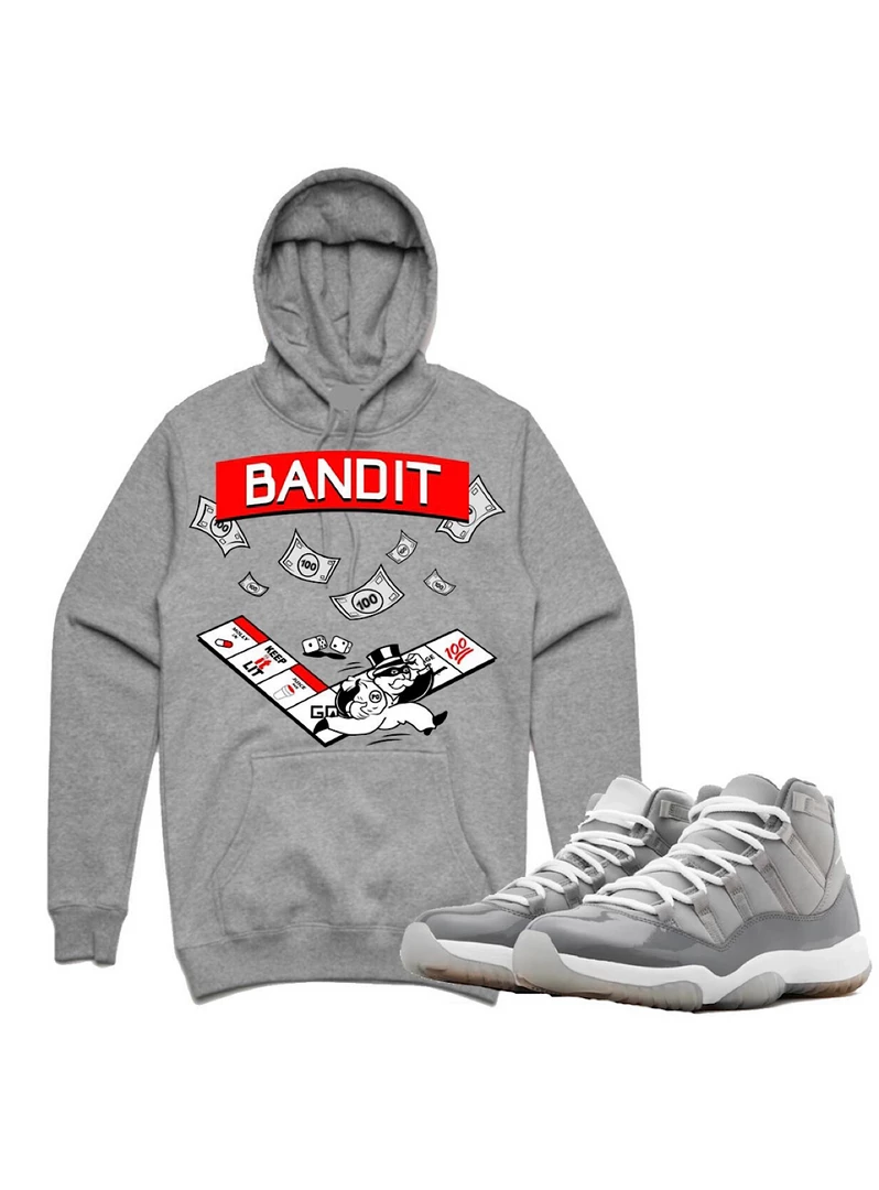 Shop All PG Apparel Hoodie - Bandit - Grey And Red 1 Shop All PG Apparel Hoodie - Bandit - Grey And Red