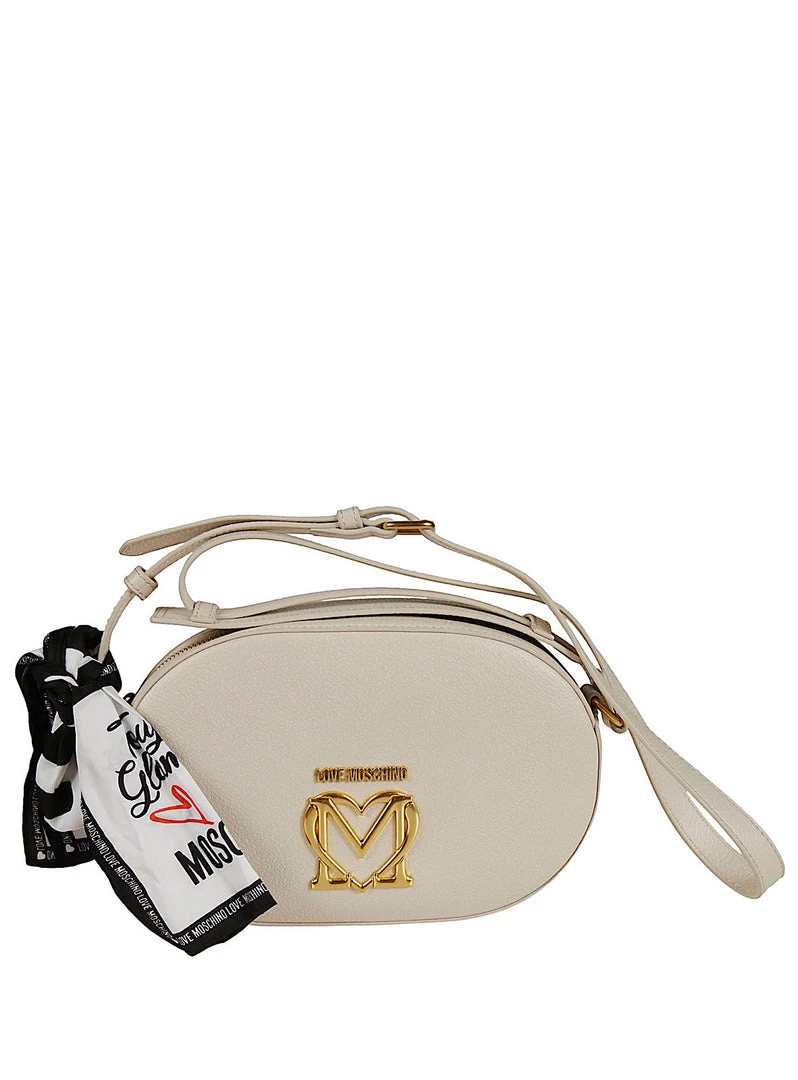 Moschino Bag - Scarf Trim Belt - Ivory - JC4217PP1DLL0110 1 Moschino Bag - Scarf Trim Belt - Ivory - JC4217PP1DLL0110