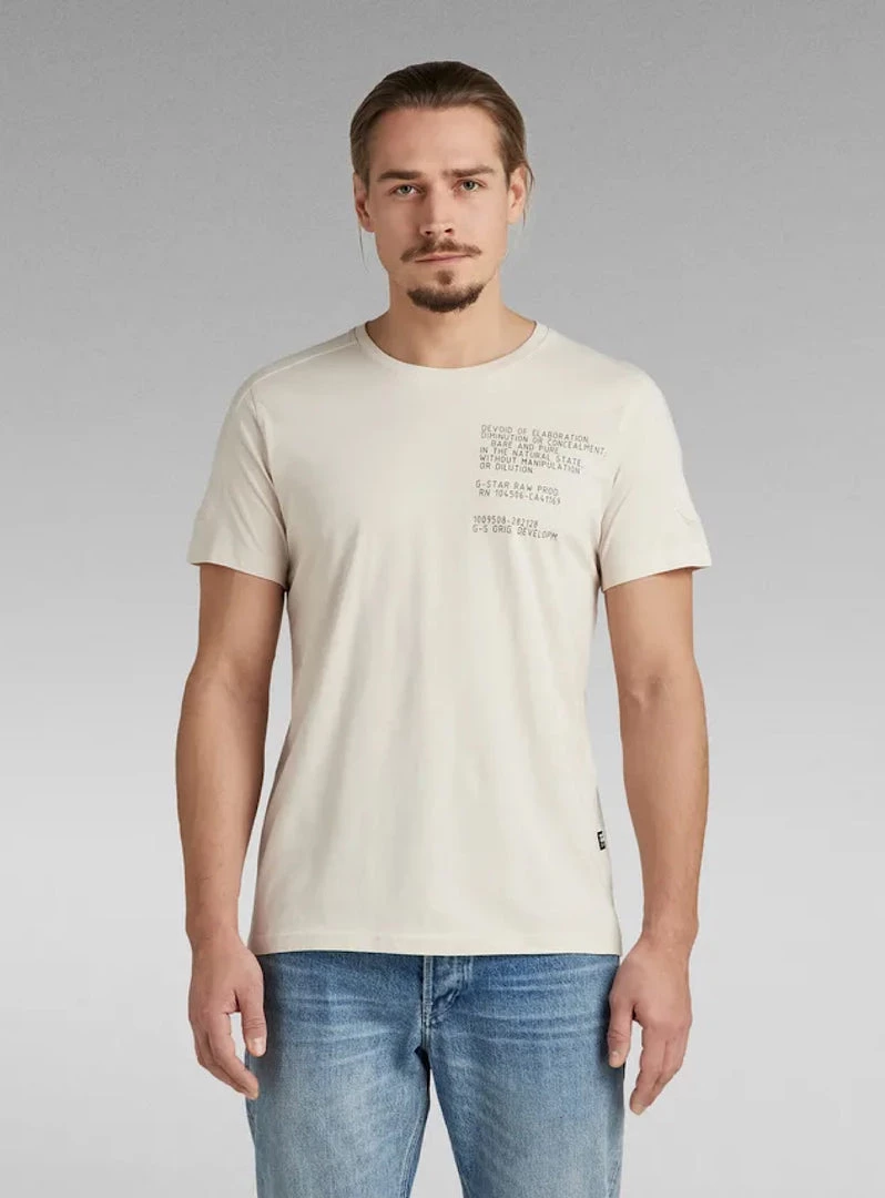 G-Star T-Shirt - Korpaz Logos - Dk Talc - D21376 2 G-Star T-Shirt - Korpaz Logos - Dk Talc - D21376