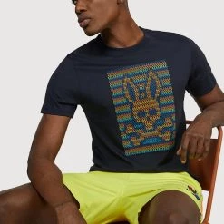 Shop All Psycho Bunny T-Shirt - Santiago - Navy - SP22 - B6U310S1PC