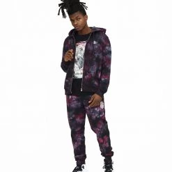 Shop All Cult Of Individuality Sweatsuit - Novelty - Merlot Tie Dye - 621B8-ZH22A