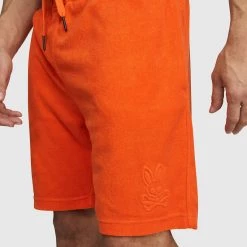 Shop All Psycho Bunny Shorts - Greyson Terry Sweat Shorts - Alloy Orange - SP22 - B6R319S1CO