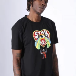 Fifth Loop T-Shirt - Star Dust - Black - FLT203