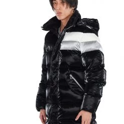 Woodpecker Jacket - Penguin Long Sleek Puffer - Black - WPM003 Shop All 5 Woodpecker Jacket - Penguin Long Sleek Puffer - Black - WPM003 Shop All