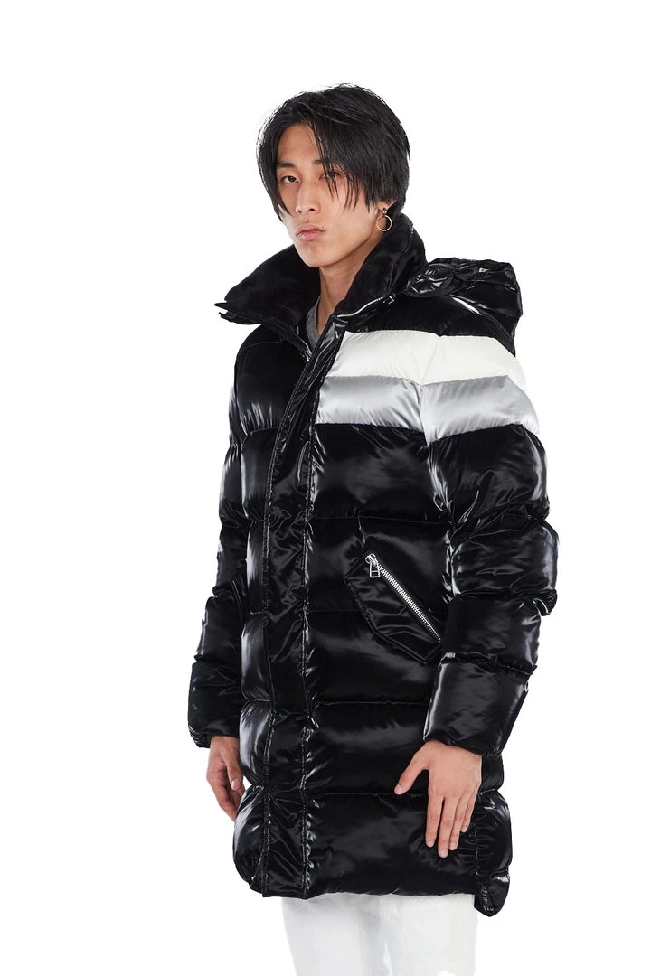 Woodpecker Jacket - Penguin Long Sleek Puffer - Black - WPM003 Shop All 3 Woodpecker Jacket - Penguin Long Sleek Puffer - Black - WPM003 Shop All