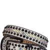 Karma Belt - Alligator - Beige With Black & AB Crystals - Style 9 Shop All