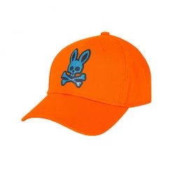 Psycho Bunny Hat - Men's Jordan Mesh Baseball Cap - Alloy Orange - SP22 - B6A351S1HT Shop All