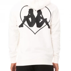 Kappa - Authentic Love Torun Hoodie - White Bright Shop All