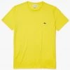 Lacoste T-Shirt - Crewneck Pima Cotton Jersey - Yellow-HLL - TH6709 Shop All
