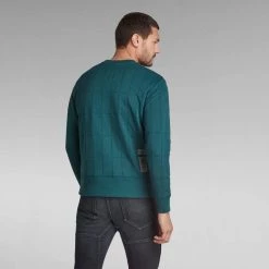 Shop All G-Star Sweater - Quilted - Bright Billet Green - D20693