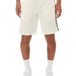 Kappa Shorts - Logo Tape Aswed - White Cream - 34152QW Shop All