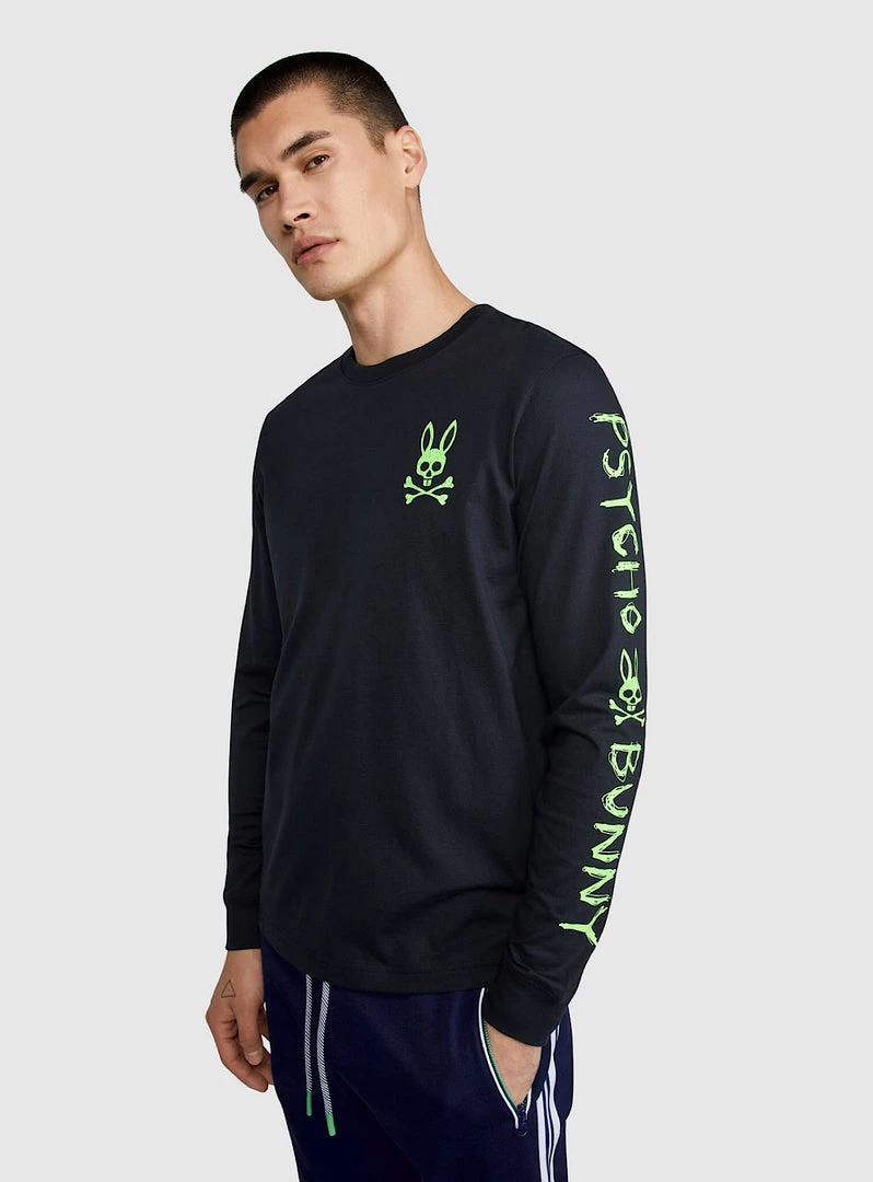 Shop All Psycho Bunny Shirt - Jasper Longsleeve - Navy - B6T176N1PC 2 Shop All Psycho Bunny Shirt - Jasper Longsleeve - Navy - B6T176N1PC