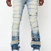 Golden Denim Jeans - The Extendo Yonaguni - Wached Blue - GDFLQS121-23 Shop All