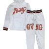 Runtz Jogger Set - Logo - Oatmeal And Orange - 321-33670