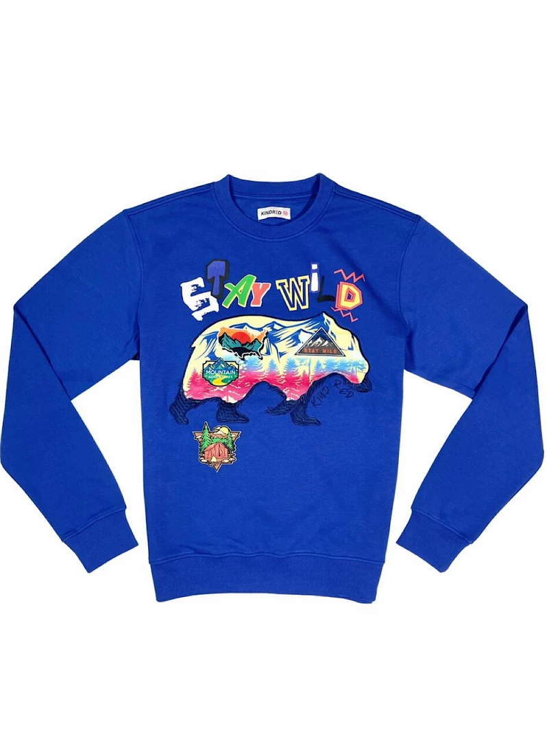 Kindred Sweater - Stay Wild - Royal - KD2192 Shop All 1 Kindred Sweater - Stay Wild - Royal - KD2192 Shop All