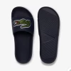 Lacoste Slides - Croco - Navy - 7-39CMA00622S3 Shop All