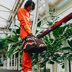 Sprayground Bag - Skull Check Duffel - Brown - 910D4059NSZ