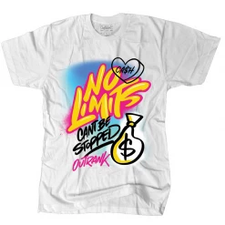 Outrank T-Shirt - No Limits - White - QS308