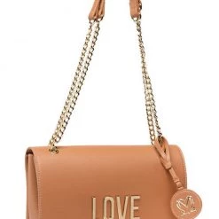 Moschino Bag - Flap Logo Chain Large - Tan - JC4099PP1DLJ020A