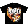 L.O.V.E Apparel T-Shirt - Flame Heart - Black Shop All