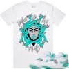PG Apparel T-Shirt - Medusa - White And Teal Shop All