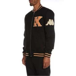 Kappa Jacket - Authentic Klaus Bomber - Black With Orange And Blue - 331326W