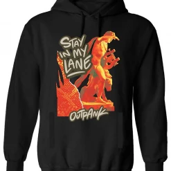 Outrank Hoodie - Stay In My Lane - Black