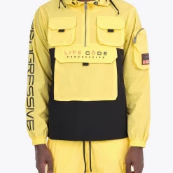 Life Code Jacket - Utility Windbreaker - Yellow - 13J03 Shop All