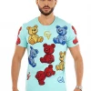 George V T-Shirt - Bears Allover - Baby Blue - GV-2348 Shop All