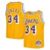 Shop All Kids Mitchell & Ness Kids Jersey - Lakers 34 O'Neal - Yellow