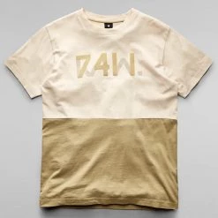 Shop All G-Star T-Shirt - 7411 Logo - Dk Talc - D21184