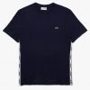 Lacoste T-Shirt - Side Print - Navy - TH1207 Shop All