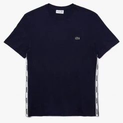 Lacoste T-Shirt - Side Print - Navy - TH1207 Shop All