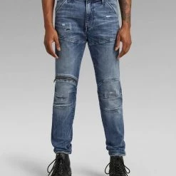 Shop All G-Star Jeans - 5620 3D Zip Knee Skinny - Faded Cascade Restored - D01252-C051