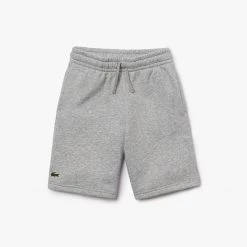 Shop All Lacoste Kids Shorts - Fleece - Grey - GJ0237
