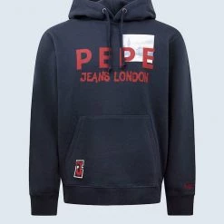 Shop All Pepe Jeans Hoodie - Joel - Navy - PM582058