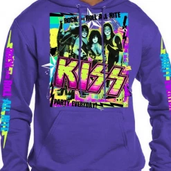 Shop All Premium Garage Hoodie - Rock N Roll All Night - Ultra Violet - K3013