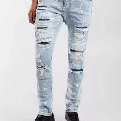Smoke Rise Jeans - Taper Stretch - Bowery Blue - JP20731R
